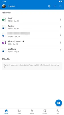 Microsoft OneDrive android App screenshot 2